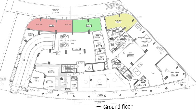 Ground Floor Plan ADCP P/2572 in Al Raha Beach